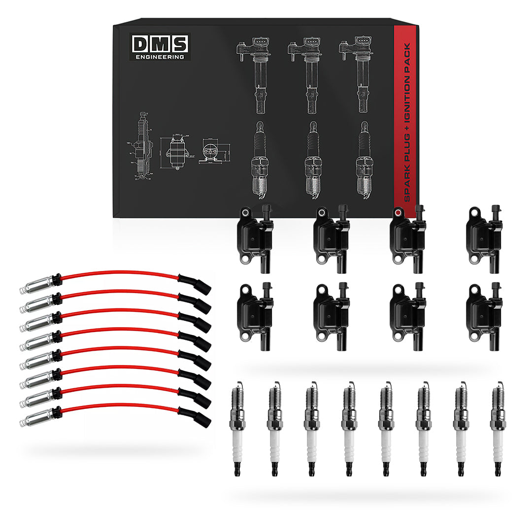 Chevrolet Colorado LT (2009 - 2012) 5.3L Ignition Coils and Spark Plugs + Wires Complete Set