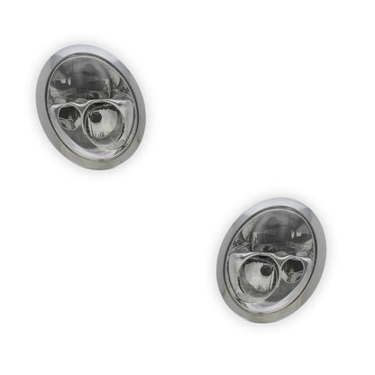 Mini Cooper R50 Chrome Headlights 2001 - 2004 OEM-Style Aftermarket Left & Right
