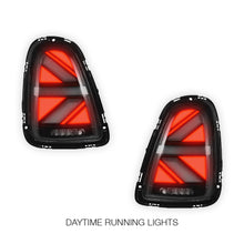 Mini Cooper R56 / R57 / R58 / R59 (2007 - 2015) Sequential Clear Red LED Tail Lights LH + RH