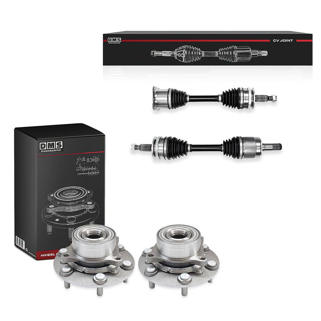 Mitsubishi Triton ML / MN (2006 - 2015) Front Wheel Bearing Hubs + CV Joint Drive Shafts LH + RH (10% OFF)
