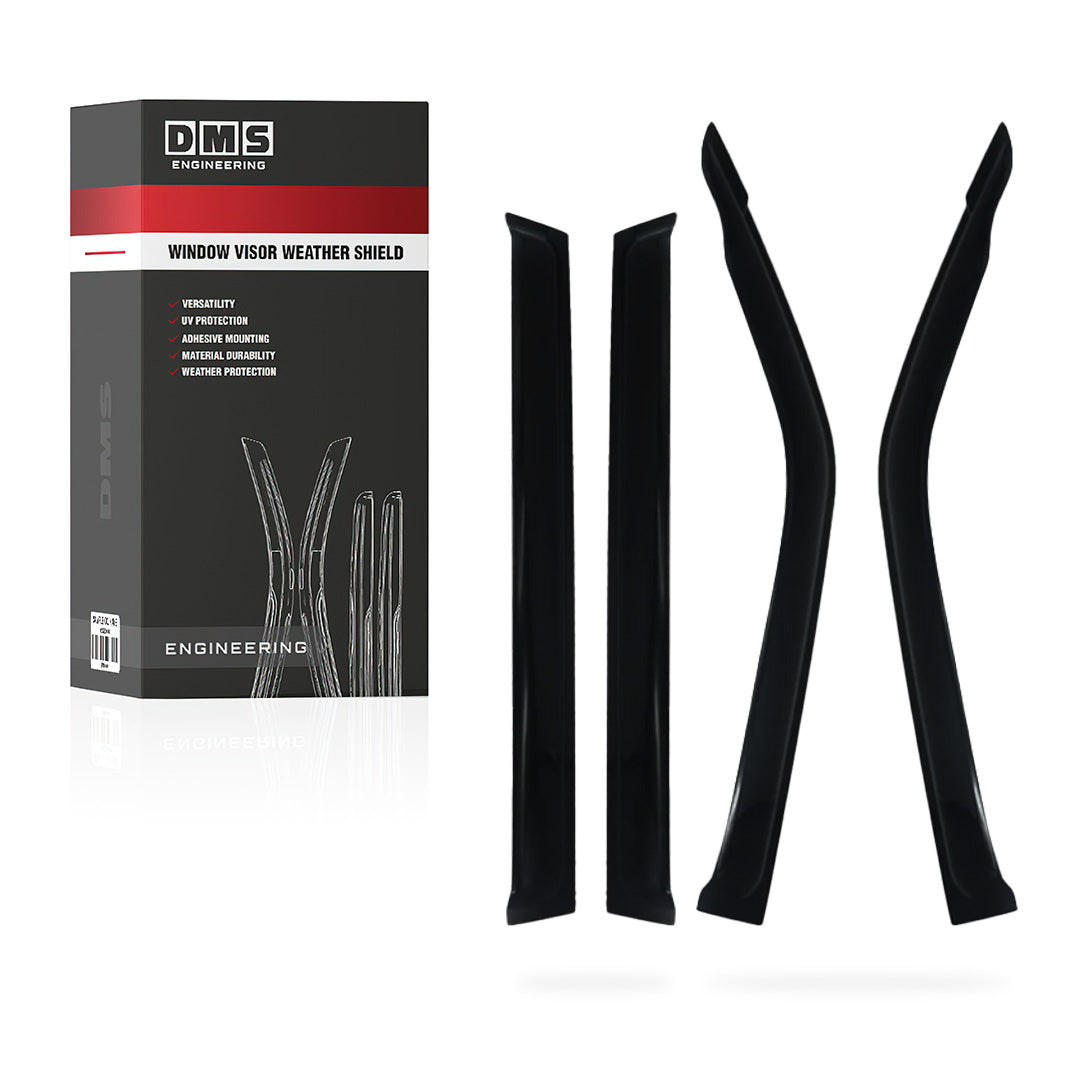 Mitsubishi Pajero NM / NP / NS / NT / NW / NX (2000 - 2021) Front and Rear Window Visor Weather Shields