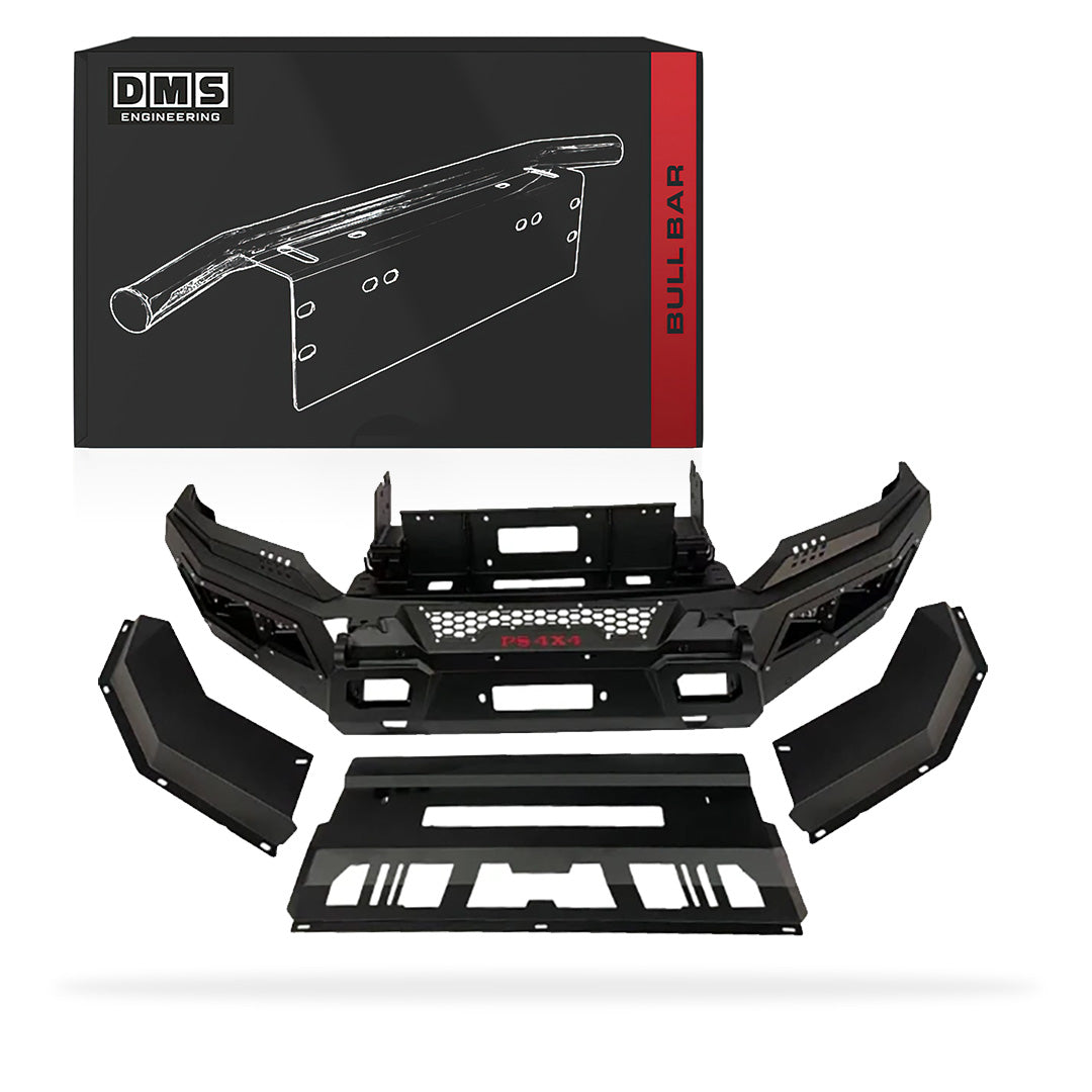 Mitsubishi Triton MR (2019 - 2024) Viking Odin Steel Bull Bar + LED Lights