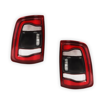 RAM 3500 (2019 - 2024) Black Bezel Blind Spot LED Tail Lights LH + RH