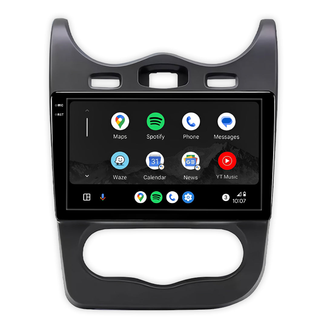 Renault Sandero Gen 1 (2009 - 2014) 10" Android Radio – Wireless Apple CarPlay & Android Auto