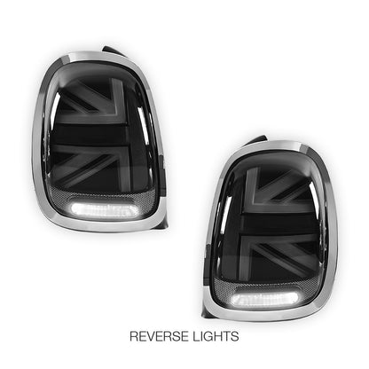 Mini Cooper F55 / F56 / F57 (2014 - 2018) Sequential Smoked Chrome LED Tail Lights LH + RH