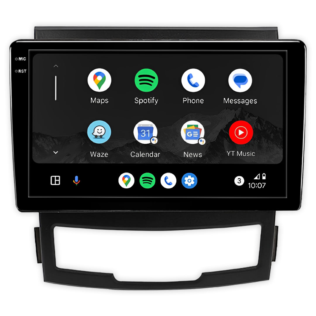 Ssangyong Korando C200 (2010 - 2013) 9" Android Radio – Wireless Apple CarPlay & Android Auto