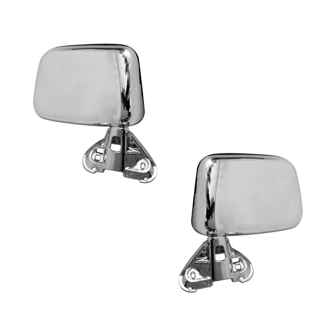 Toyota HiLux N50 / N60 (1988 - 2005) Chrome Manual Door Mirrors LH + RH
