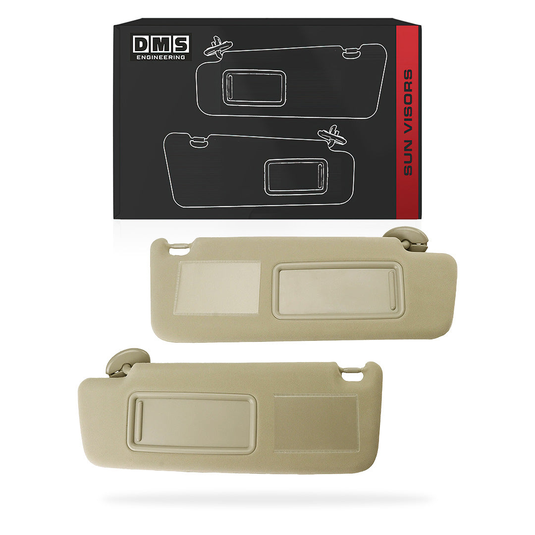 Toyota Prado 120 Series (All Models) (2002 - 2010) Ivory Interior Sun Visors LH + RH