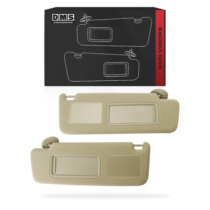 Toyota Prado 120 Series (All Models) (2002 - 2010) Ivory Interior Sun Visors LH + RH