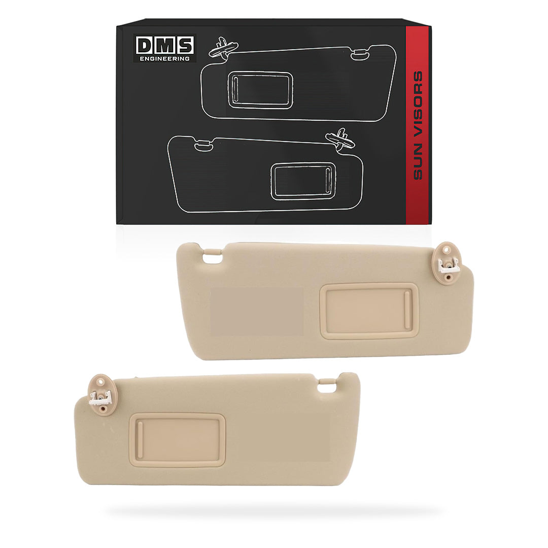 Toyota LandCruiser Prado 150 Series (2010 - 2023) Beige Interior Sun Visors LH + RH