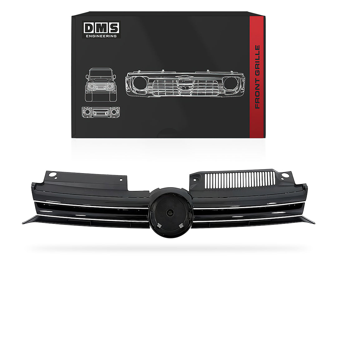 Volkswagen Golf MK6 (2008 - 2012) Black/Chrome Grille