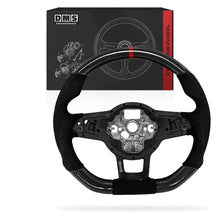 Volkswagen Golf MK7 (2014 - 2020) Carbon Fibre Alcantara Black Stitching + Red Center Line Steering Wheel