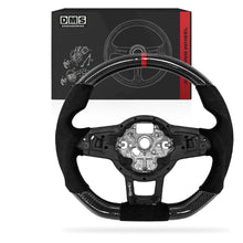 Volkswagen Scirocco 1S (2015 - 2020) Carbon Fibre Alcantara Black Stitching + Red Center Line Steering Wheel