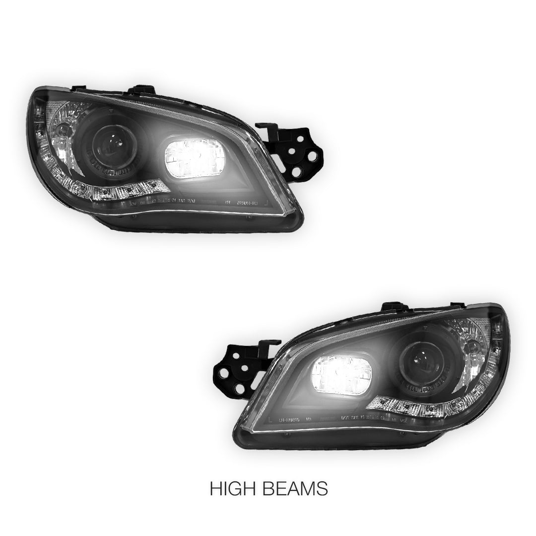 Subaru Impreza GD (2005 - 2007) Halogen Model LED DRL Projector Headlights LH + RH