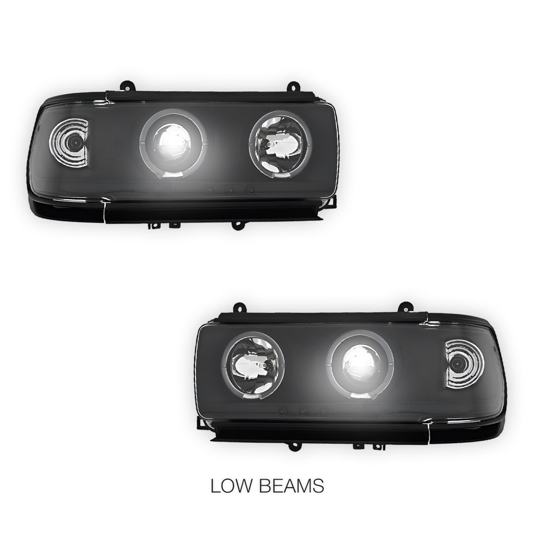 Toyota LandCruiser 80 Series (1990- 1997) LED DRL Projector Headlights LH + RH