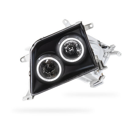 Toyota LandCruiser Prado 90 Series (1997 - 2002) Angel-Eyes DRL Projector Headlights LH + RH