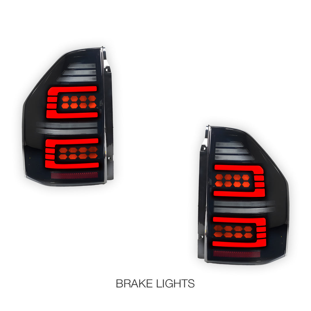 Mitsubishi Pajero NM / NP (2000 - 2006) Smoked Sequential Full LED Tail Lights LH + RH