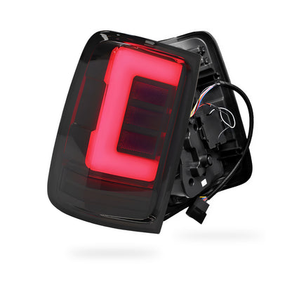 Volkswagen Amarok 2H (2011 - 2021) Smoked Black Sequential 3D LED Stripe Bar Tail Lights LH + RH