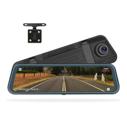 Universal 9.66" Rearview Mirror Dashboard Camera