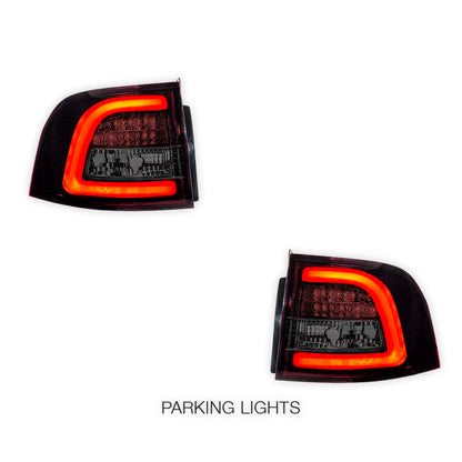 Holden Commodore VE / VF Series 1 Wagon (2006 - 2015) Smoked Red LED Tail Lights LH + RH
