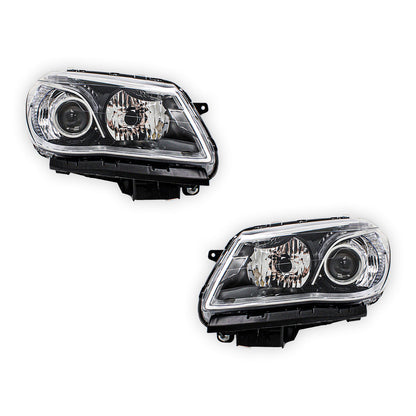 Holden Commodore VF SS SV6 (2013 - 2018) Black OEM Style Headlights LH + RH