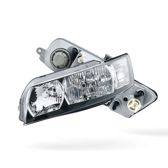 Holden Commodore VZ SV6 (2004 - 2007) Black OEM Style Headlights LH + RH