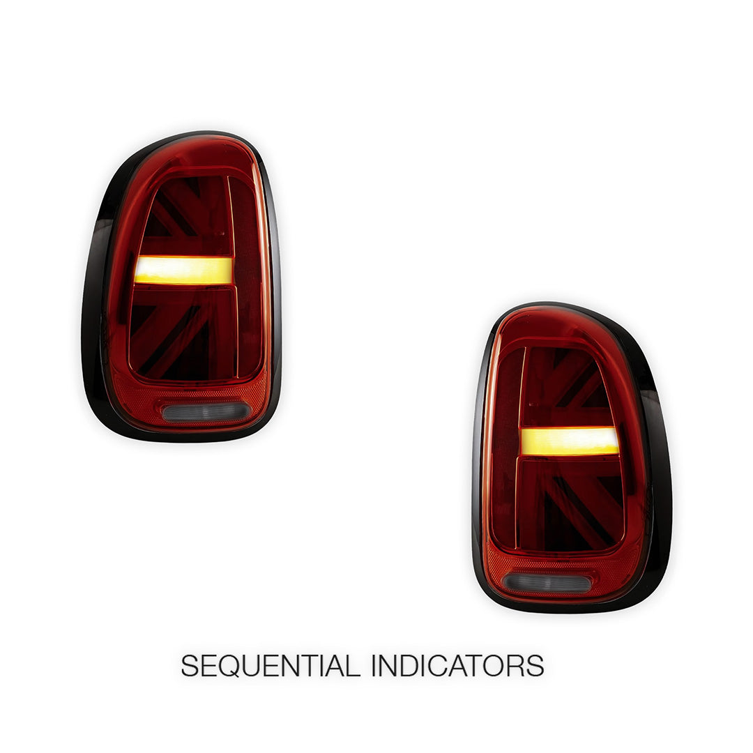 Mini Cooper Countryman R60 (2010 - 2016) Sequential Dark Red LED Tail Lights LH + RH
