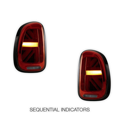 Mini Cooper Countryman R60 (2010 - 2016) Sequential Dark Red LED Tail Lights LH + RH