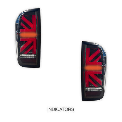 Nissan Navara D23 NP300 (2015 - 2021) Black LED Tail Lights LH + RH