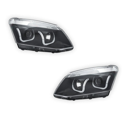 Isuzu D-MAX (2012 - 2016) Black Eagle U-Shape Halo Angel Eyes Headlights LH + RH