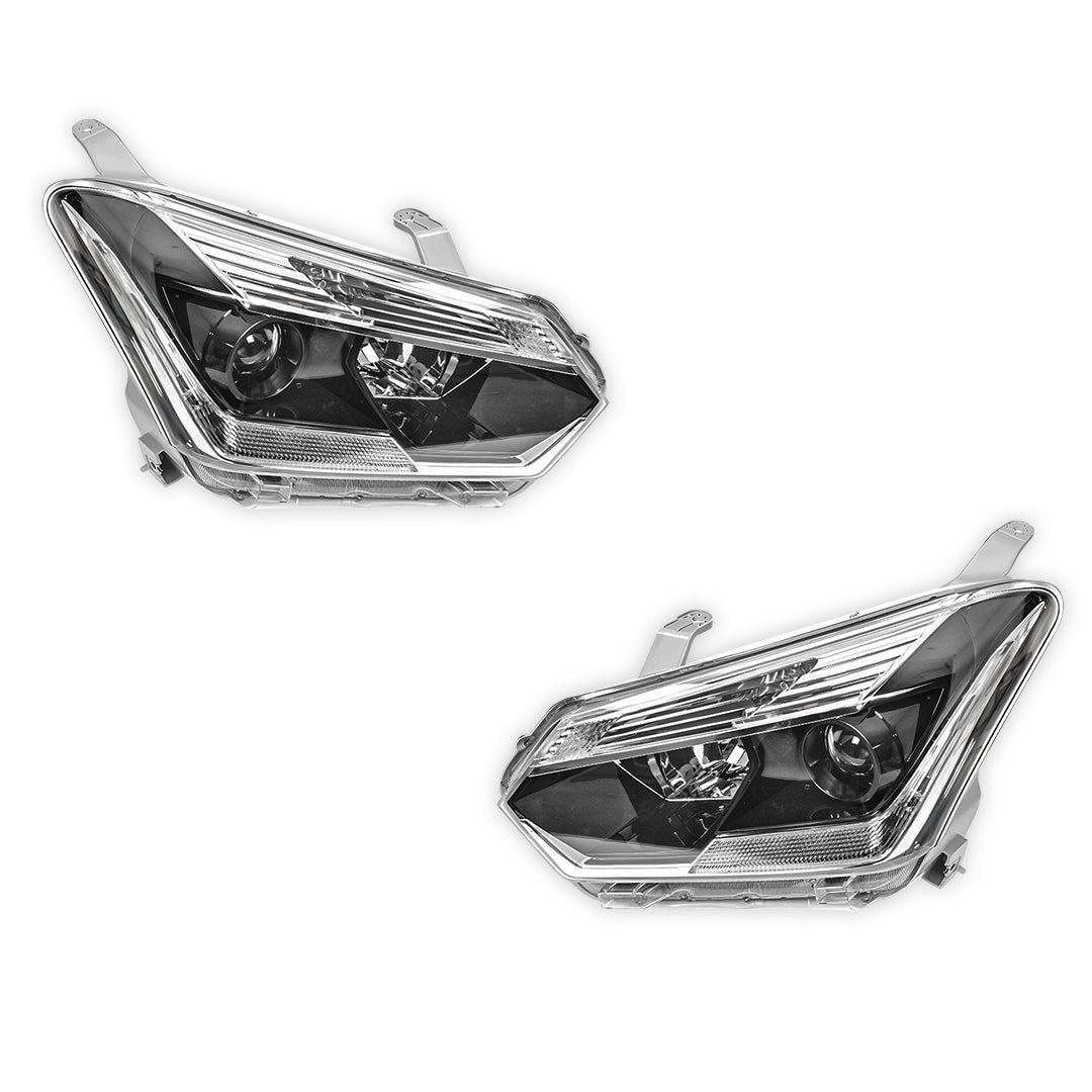 Isuzu D-Max (2016 - 2020) Black Projector LED DRL OEM Style Headlights LH + RH