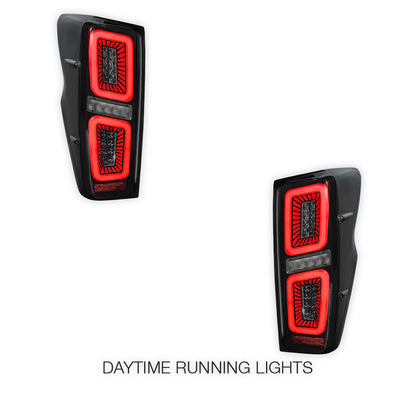 Isuzu D-Max RG (2020 - 2024) Sequential Smoked Beast Style LED Tail Lights LH + RH