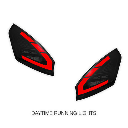 Ford Fiesta WS / WT / WZ (2008 - 2019) Sequential Smoked Full LED Tail Lights LH + RH
