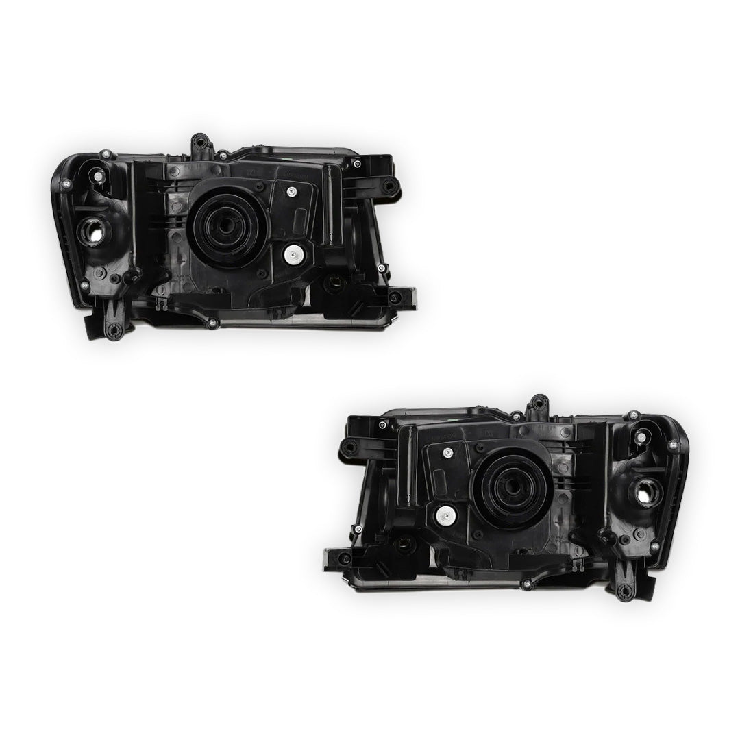 Nissan Patrol GU Y61 Wagon (2004 - 2016) Black OEM Style Headlights LH + RH