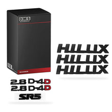 Toyota HiLux N70 / N80 (2005 - 2024) 2.8 / D-4D / Hilux / SR5 / Toyota Matte Black Badges Set