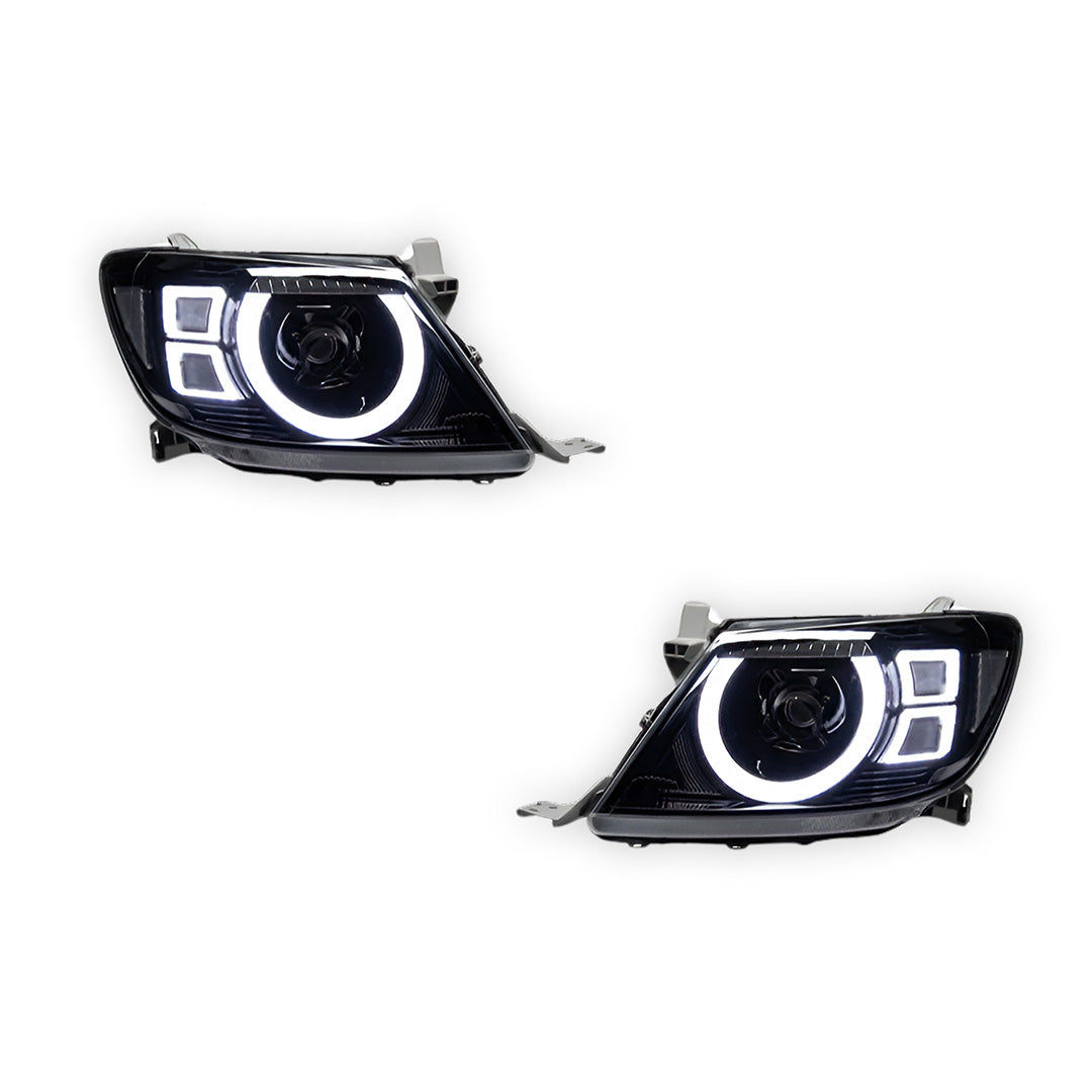 Toyota HiLux Vigo (2011 - 2015) Full LED DRL Headlights LH + RH