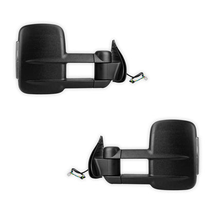 Toyota HiLux (2015 - 2019) Black Extendable Towing Side Mirrors