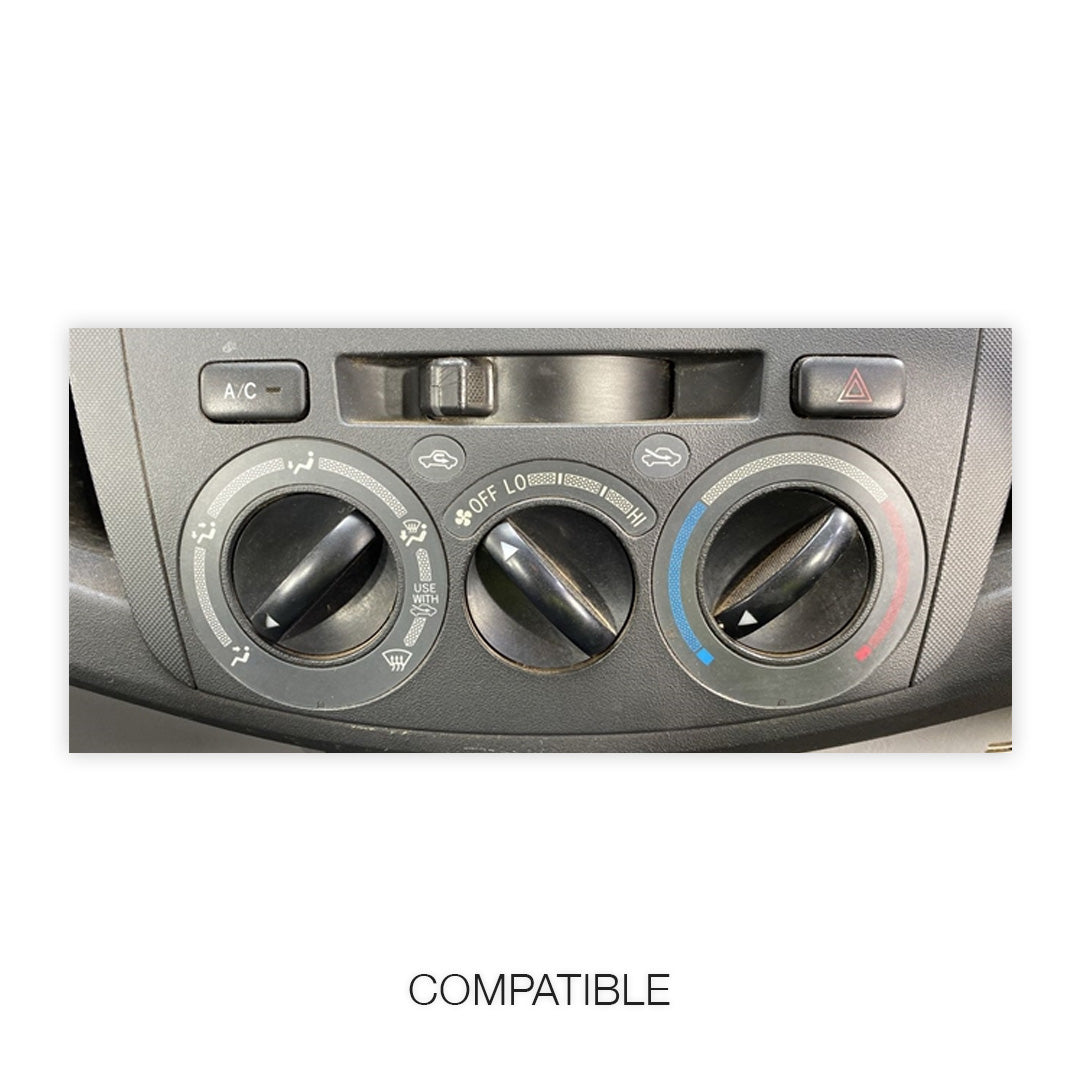 Toyota Hilux N70 (2005 - 2015) 9" 13.3" Wireless Android 16 Head Unit for Apple CarPlay / Android Auto Straight Knob AC Panel