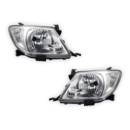 Toyota Hilux N70 (2005 - 2011) Clear / Amber OEM Style Headlights LH + RH