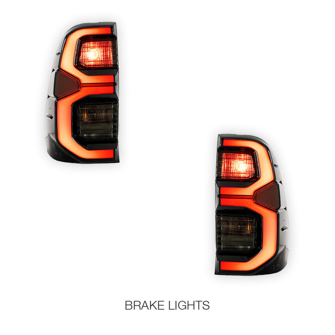 Toyota Hilux N80 (2015 - 2020) Smoked Tail Lights LH + RH