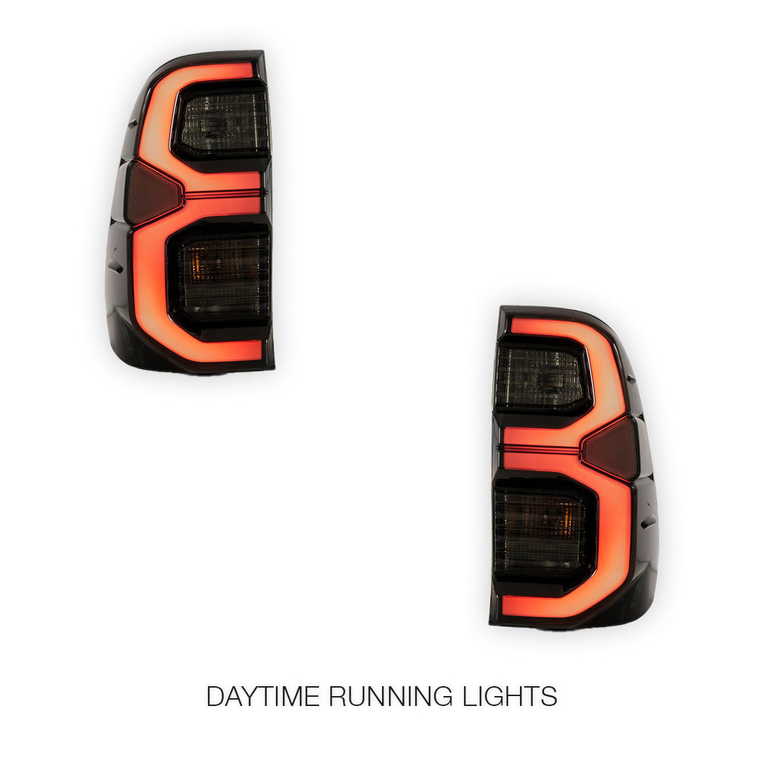 Toyota Hilux N80 (2015 - 2020) Smoked Tail Lights LH + RH