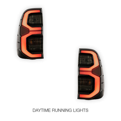 Toyota Hilux N80 (2015 - 2020) Smoked Tail Lights LH + RH