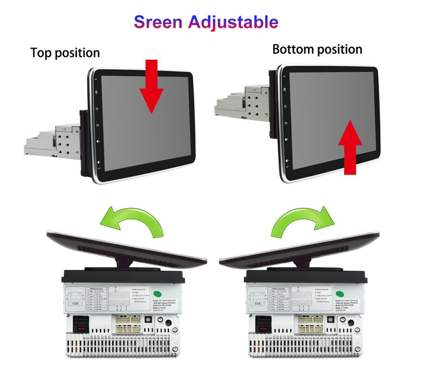 Holden Commodore VB / VC / VH / VK / VL (1978 - 1988) 10.1" Single DIN Wireless Android 16 Head Unit for Apple CarPlay / Android Auto