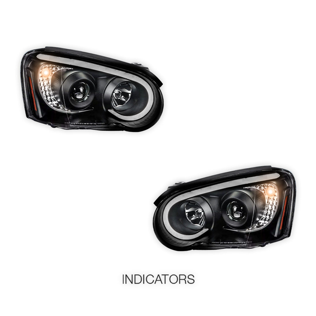 Subaru Impreza GD WRX Blob Eye (2003 - 2005) LED Projector Headlights LH + RH