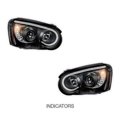 Subaru Impreza GD WRX Blob Eye (2003 - 2005) LED Projector Headlights LH + RH