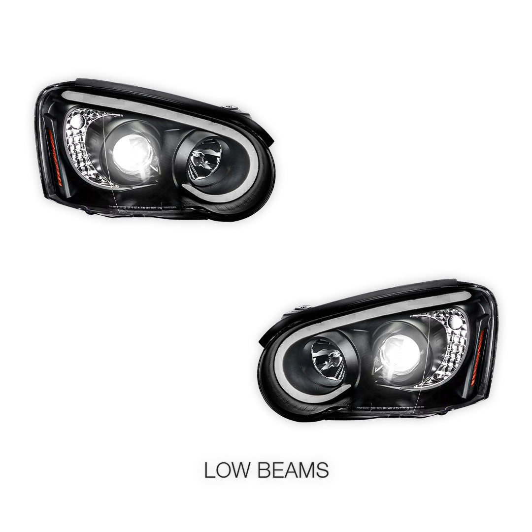 Subaru Impreza GD WRX Blob Eye (2003 - 2005) LED Projector Headlights LH + RH