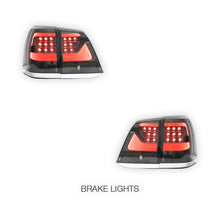 Toyota LandCruiser 200 Series (2008 - 2015) Smoked LED Tail Lights LH + RH