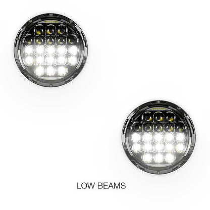 Jeep Wrangler TJ (1997 - 2006) 7" Round LED Headlights LH + RH