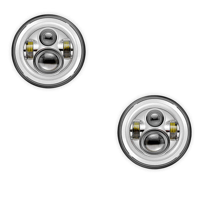 Jeep Wrangler TJ (1997 - 2006) 7" Round LED Headlights LH + RH