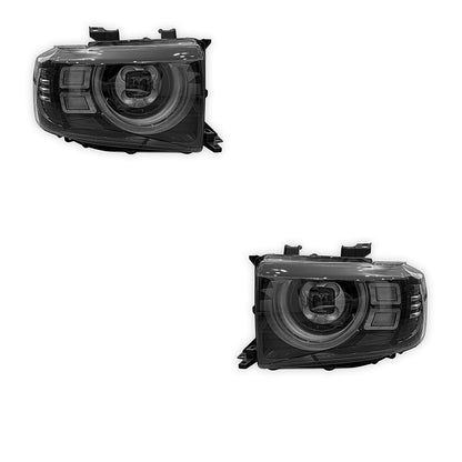 Toyota LandCruiser VDJ76 / 78 / 79 Series (2007 - 2024) Smoked LED Headlights LH + RH
